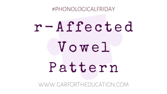 r-affected vowel pattern
